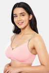 Amante Double Layered Non Wired Full Coverage T-Shirt Bra - Candlelightpeach Olivegreen — thumbnail 3